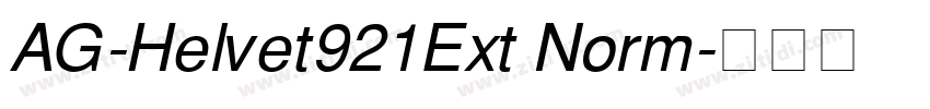 AG-Helvet921Ext Norm字体转换